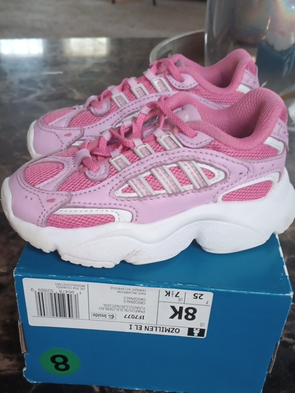 adidas Pink Kids Chunky Sneakers